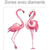 KIT DIAMOND ART INTERMEDIAIRE - DUO DE FLAMANDS ROSES