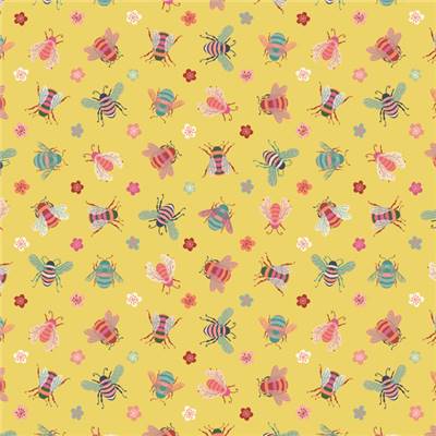 TISSU DASHWOOD STUDIO - WHAT'S THE BUZZ 2596 - COTON - 110 CM