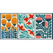 DOTZ DECOR - TRIPTYQUE MODERNE FLORAL