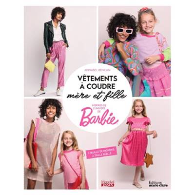 VETEMENTS A COUDRE MERE ET FILLE INSPIRES DE L'UNIVERS DE BARBIE