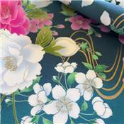 TISSU JAPONAIS NAKA FABRICS - 1400-D - 100% COTON SATINE - 110 CM