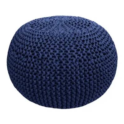 KIT POUF AU TRICOT ET AU CROCHET HOOOKED - MARINE