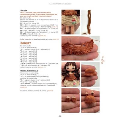 POUPEES EN MICRO-CROCHET - POUPEES HAUTEUR 10 CM