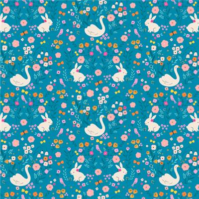 TISSU DASHWOOD STUDIO - SPRING MEADOW 2570 - COTON - 110 CM