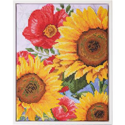 KIT BRODERIE DIAMANT - POPPIES SUNFLOWERS