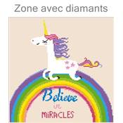 KIT BRODERIE DIAMANT - LICORNE MIRACULEUSE 