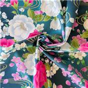 TISSU JAPONAIS NAKA FABRICS - 1400-D - 100% COTON SATINE - 110 CM