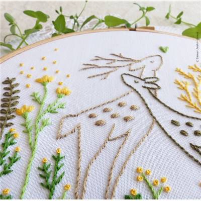 LOVE STORY - KIT BRODERIE 21X21CM - TAMBOUR NON INCLUS - TAMAR NY