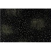 5 FEUILLES FEUTRINE PAILLETEE GLITZY 30X20 NOIR 100% acrylique