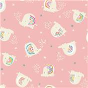 TISSU DASHWOOD STUDIO - RAINBOW FRIENDS 1791 - COTON - 110CM