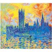 KIT BRODERIE DIAMANT - PARLEMENT DE LONDRES D'APRES MONET 