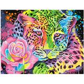 KIT BRODERIE DIAMANT - NEON RAINBOW LEOPARD