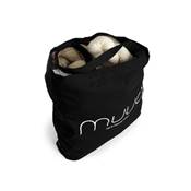 CABAS EN 100% COTON BIOLOGIQUE MUUD - MUUD SHOPPER XL - NOIR