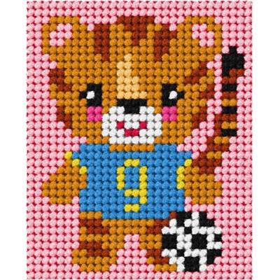 KIT DEMI POINT ENFANT 17 X 20,5 CM - LE PETIT TIGRE AU BALLON