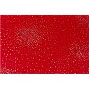 5 FEUILLES FEUTRINE PAILLETEE GLITZY 30X20 ROUGE 100% acrylique