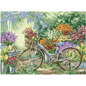 KIT BRODERIE DIAMANT - PROMENADE A VELO AU MARCHE AUX FLEURS