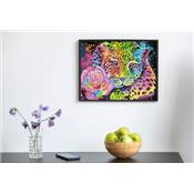 KIT BRODERIE DIAMANT - NEON RAINBOW LEOPARD