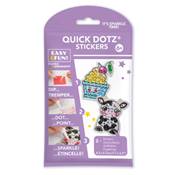 KIT BIG DOTZ 2 STICKERS GLACE VACHE - QUICK DOTZ BRODERIE DIAMANT