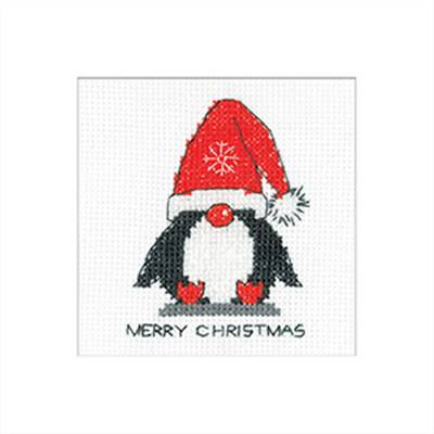 LOT 3 KITS CARTES DE NOEL AU POINT DE CROIX - PENGUIN SANTA (A)