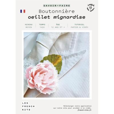 FRENCH KITS - ART FLORAL - BOUTONNIERE - OEILLET MIGNARDISE