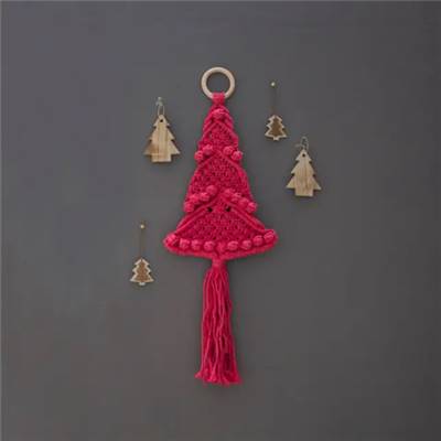 KIT MACRAMÉ HOOOKED - SAPIN DE NOEL - CORAIL