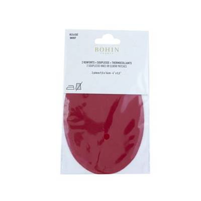 2 RENFORTS SOUPLESSE THERMOCOLLANTS GM 9.5 X 14 CM - ROUGE