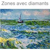 KIT BRODERIE DIAMANT - PAYSAGE MARIN LES SAINTES-MARIES - VAN GOGH 