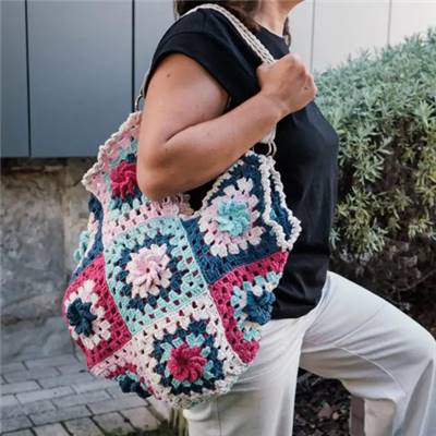 KIT SAC GRANNY SQUARE HOOOKED