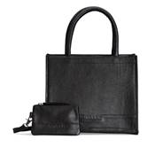 SAC  MAIN SHOPPER EN CUIR MUUD - BINA - NOIR