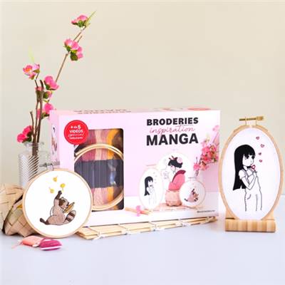 COFFRET BRODERIE INSPIRATION MANGA