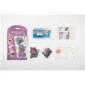 KIT BIG DOTZ 2 STICKERS DIAMANT PAPILLON -QUICK DOTZ BRODERIE DIAMANT