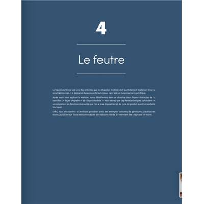 TECHNIQUES DU CHAPELIER MODISTE