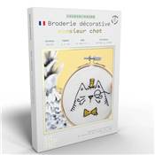 FRENCH'KITS - BRODERIE DCORATIVE - MONSIEUR CHAT