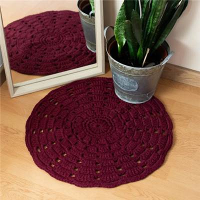 KIT TAPIS MANDALA HOOOKED - MAROON RUST