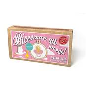 MINI KIT POINT DE CROIX - BIENVENUE AU MONDE ! - ROSE