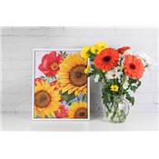 KIT BRODERIE DIAMANT - POPPIES SUNFLOWERS