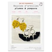 FRENCH'KITS - MACRAME - BOUCLES D’OREILLES - PLUMES & POMPONS