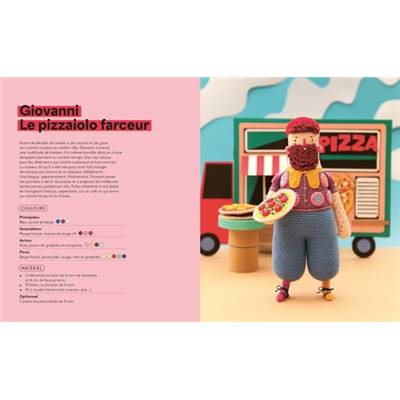 BIENVENUE A GLOUTONVILLE - 12 PERSONNAGES FANTAISIE A CROCHETER