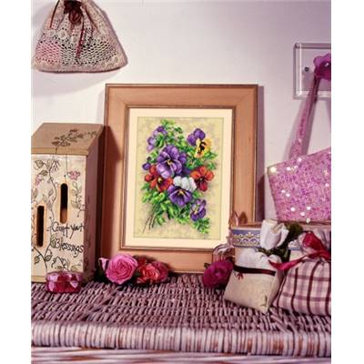 KIT BRODERIE - DECORATION FLORALE