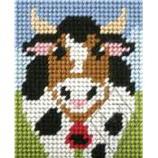 KIT DEMI-POINT ENFANT 17 X 20.5 CM - VACHE