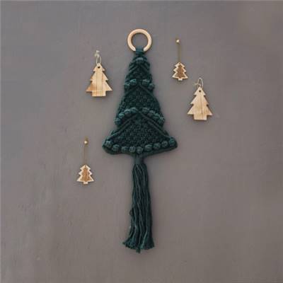 KIT MACRAMÉ HOOOKED - SAPIN DE NOEL - VERT