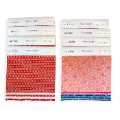 LIASSE ECHANTILLONNAGE 47 TISSUS JAPONAIS SEVENBERRY - 25X20 CM ENV.