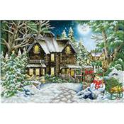 KIT BRODERIE DIAMANT - LA MAISON EN HIVER 