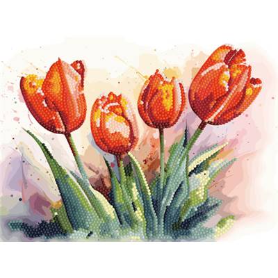 KIT BRODERIE DIAMANT - TULIPS