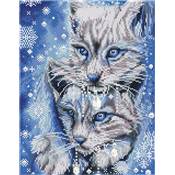 KIT BRODERIE DIAMANT - BLUE WINTER LYNX