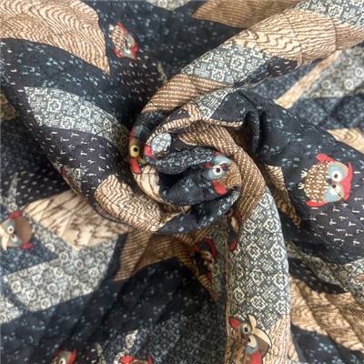 TISSU MATELASSE KURENAI 13100-1A - COTON-POLYESTER  - 110 CM 