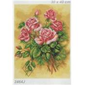 CANEVAS ANTIQUE 30 X 40 CM - ROSES