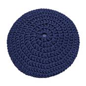 KIT POUF AU TRICOT ET AU CROCHET HOOOKED - MARINE