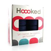 KIT POUF AU TRICOT ET AU CROCHET HOOOKED - MARINE