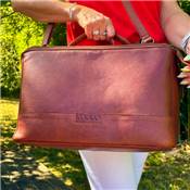 SAC A BANDOULIERE MUUD - CLEO XL - RICH BROWN